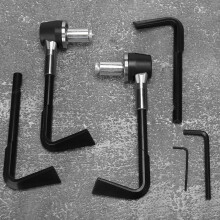 CNC Aluminum Motorbike Handgrip Guard Brake Levers Protectors – Silver