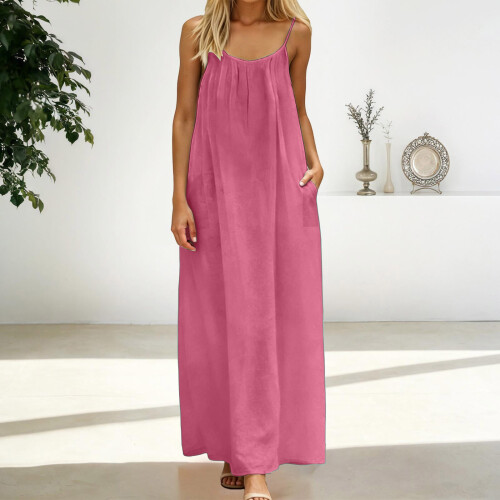 Backless  dress, backless loungewear with pockets,-White M 1