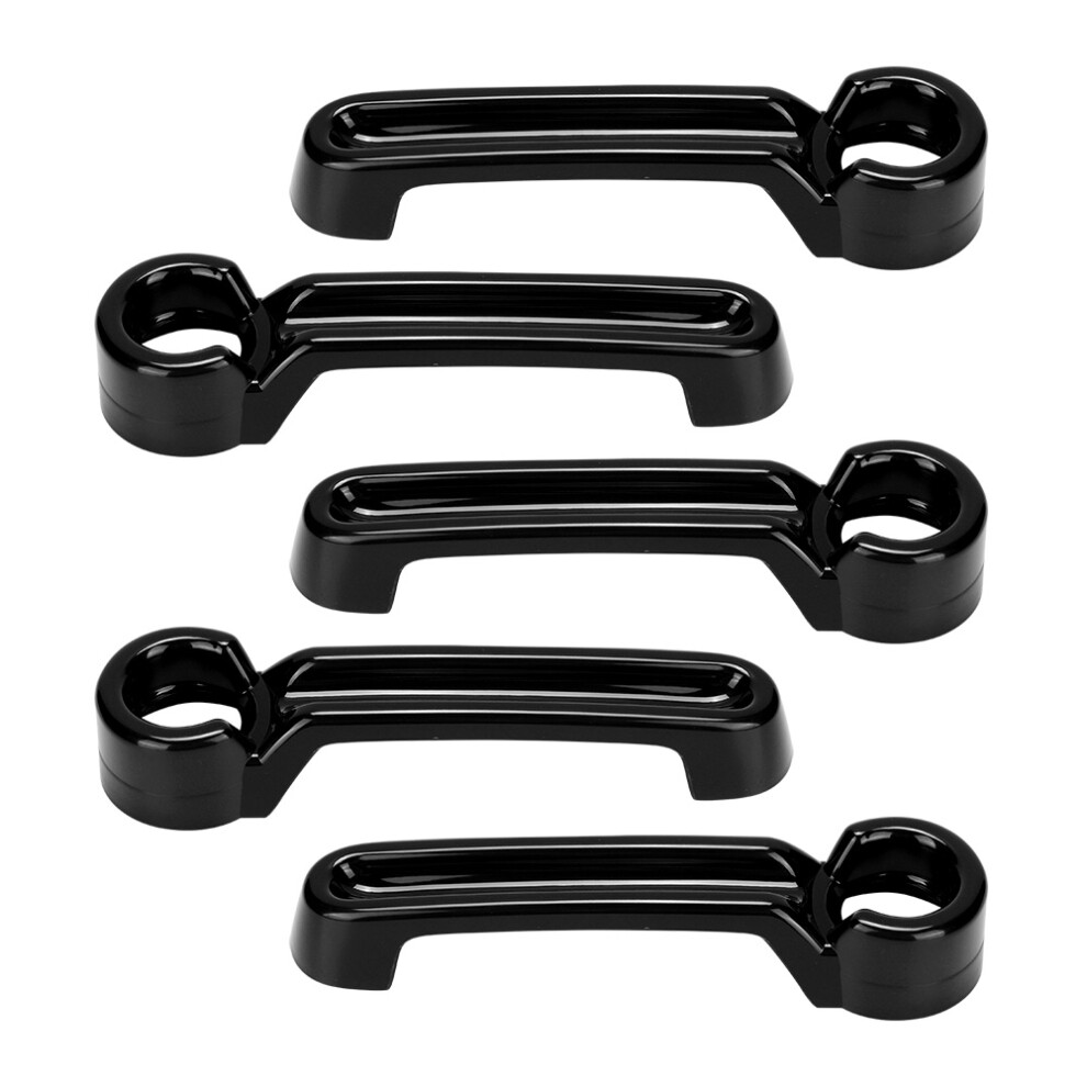 Car Exterior Door Handle Cover Trim 10Pcs For Jeep Wrangler Jk Black 4061393279295