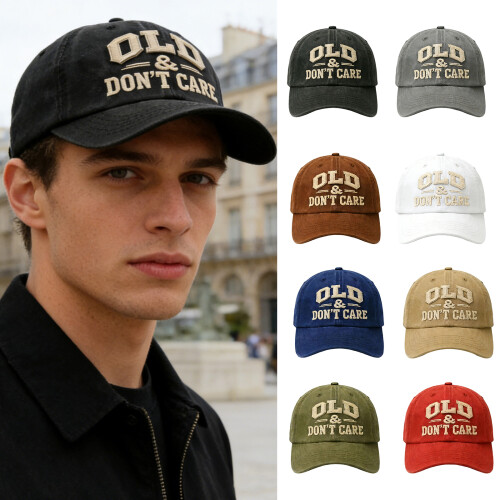 Soft And Lightweight Cotton Embroidered Hat With-Gray 2
