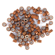 Light Brown Silicone Hair Rings 500Pcs