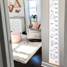 Kids Height Chart Wood Frame Wall Decor