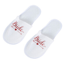 5 Pairs Wedding Party Letter Slippers