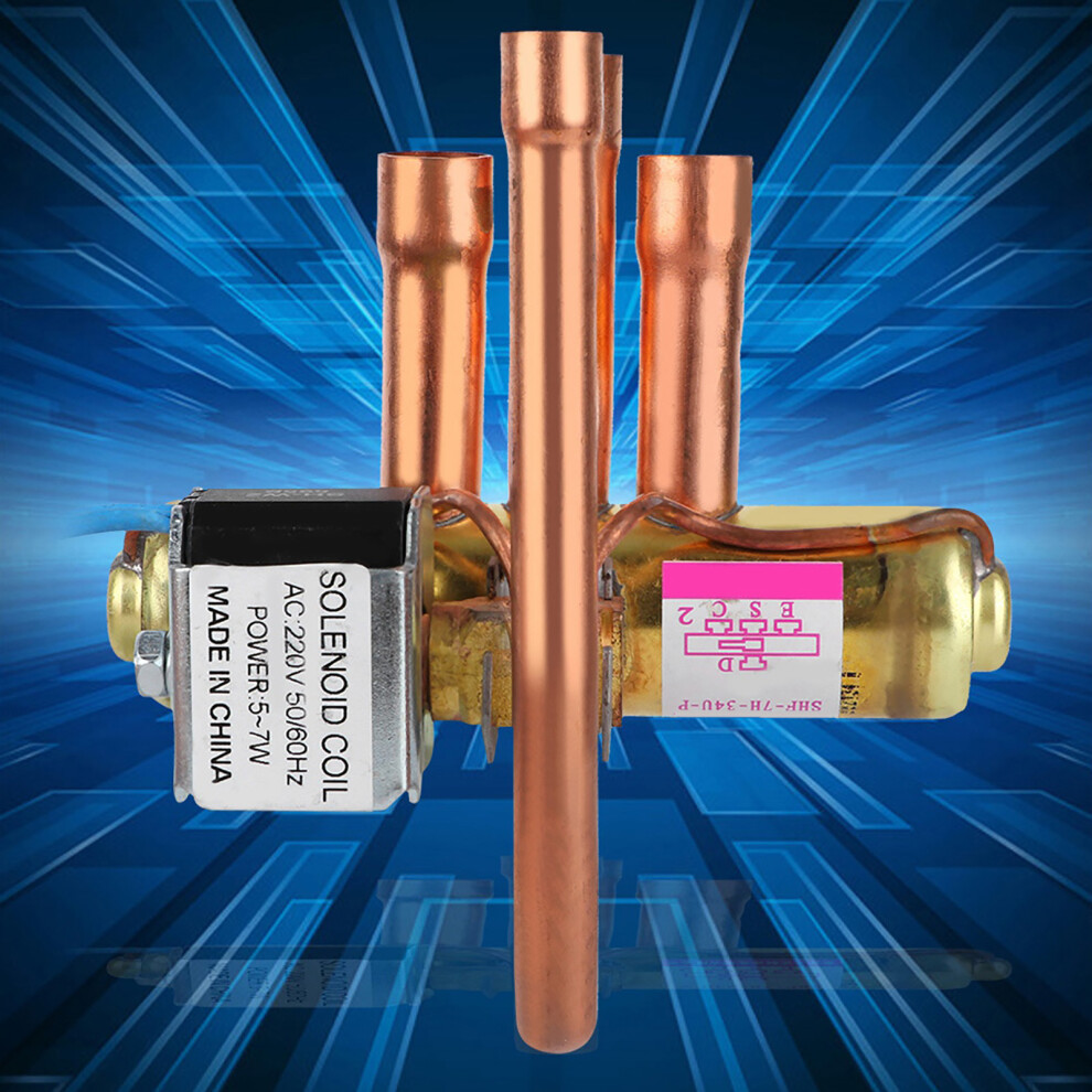 Four-Way Reversing Valve For Hvac 1.5P-2P Copper Refrigeration System 8201393280907