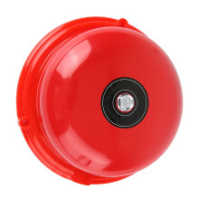 4-Inch Metal Electric Fire Alarm Bell 100dB 220V Red