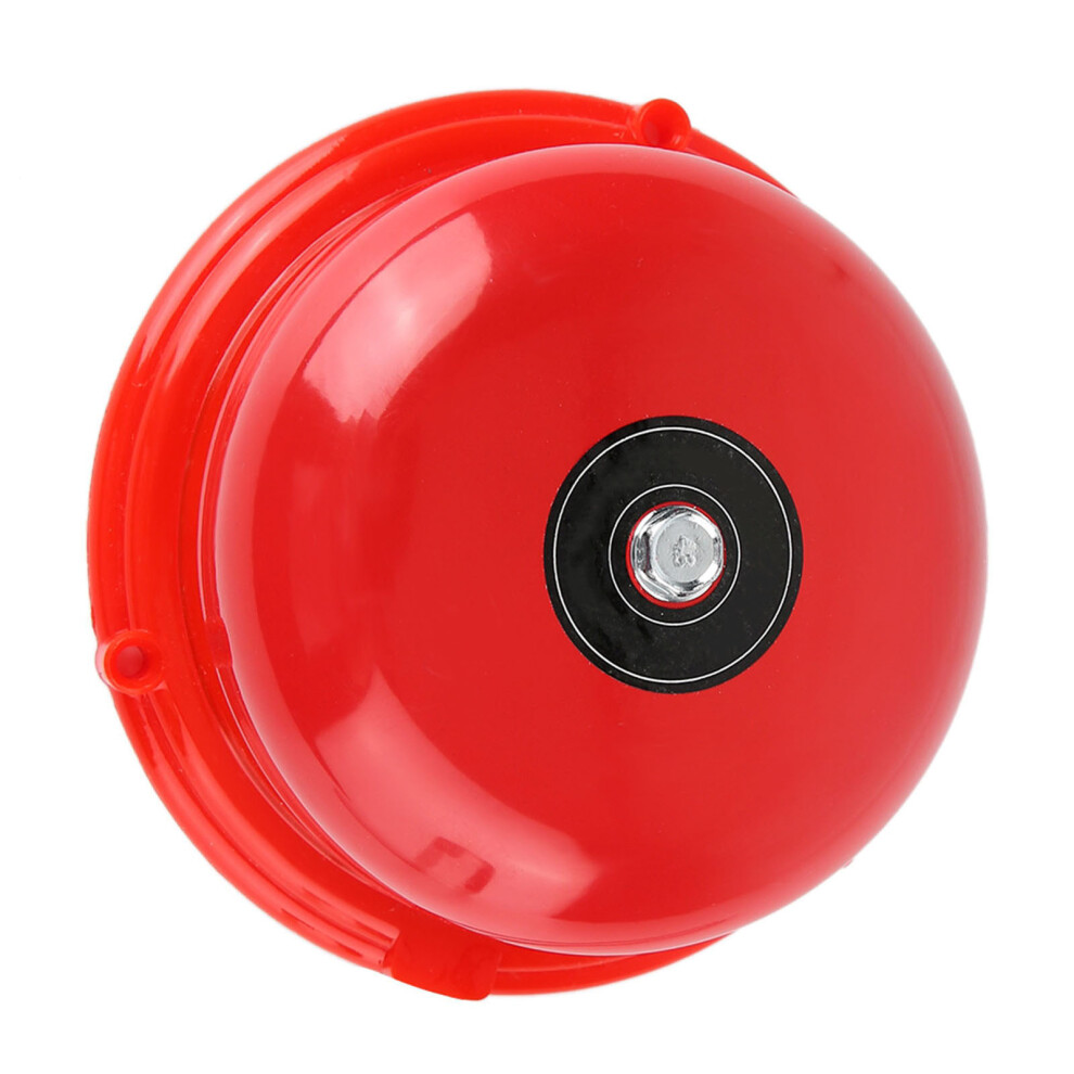 4-Inch Metal Electric Fire Alarm Bell 100Db 220V Red 8271393281259