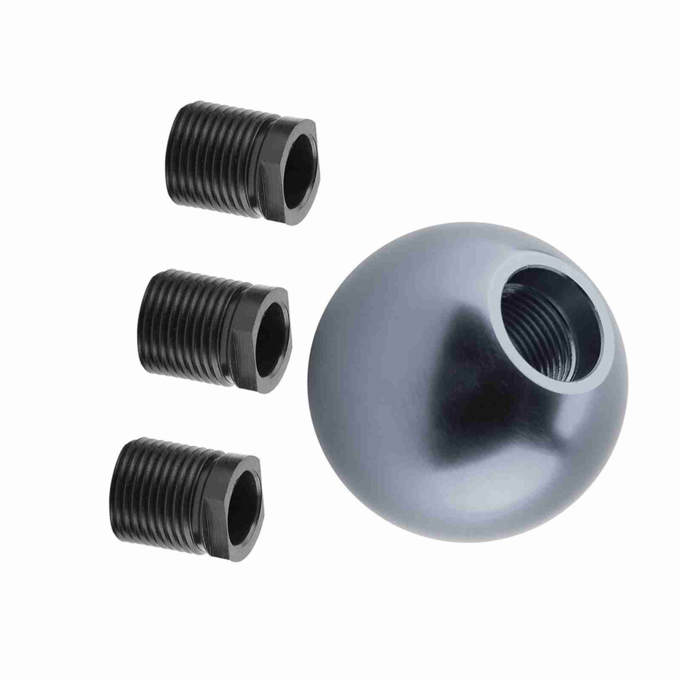 Universal Manual Gear Shift Knob Round Ball Titanium Compatible With Most Cars 4971393281979