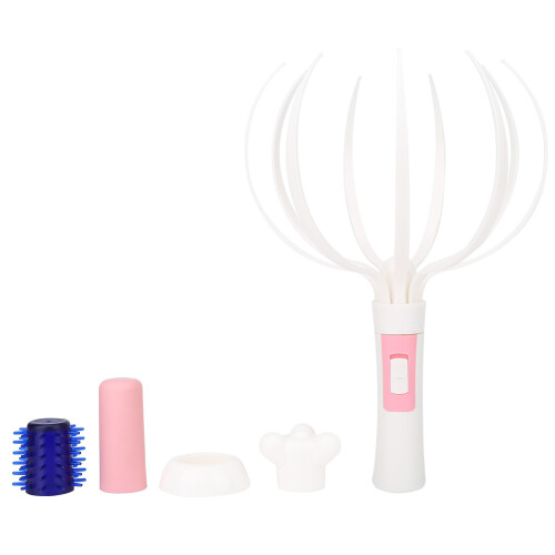 Electric Octopus Head Massager with 8 Angles, 25.5cm, Multi-Head 1