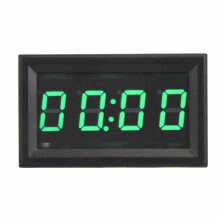 LED Car Watch Digital Green Car Interior Luminous Clock Accessory