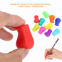 10pcs Silicone Ergonomic Pencil Holders for Kids Students, 36*26*20mm