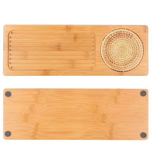 Eco Bamboo Tea Tray Storage 2