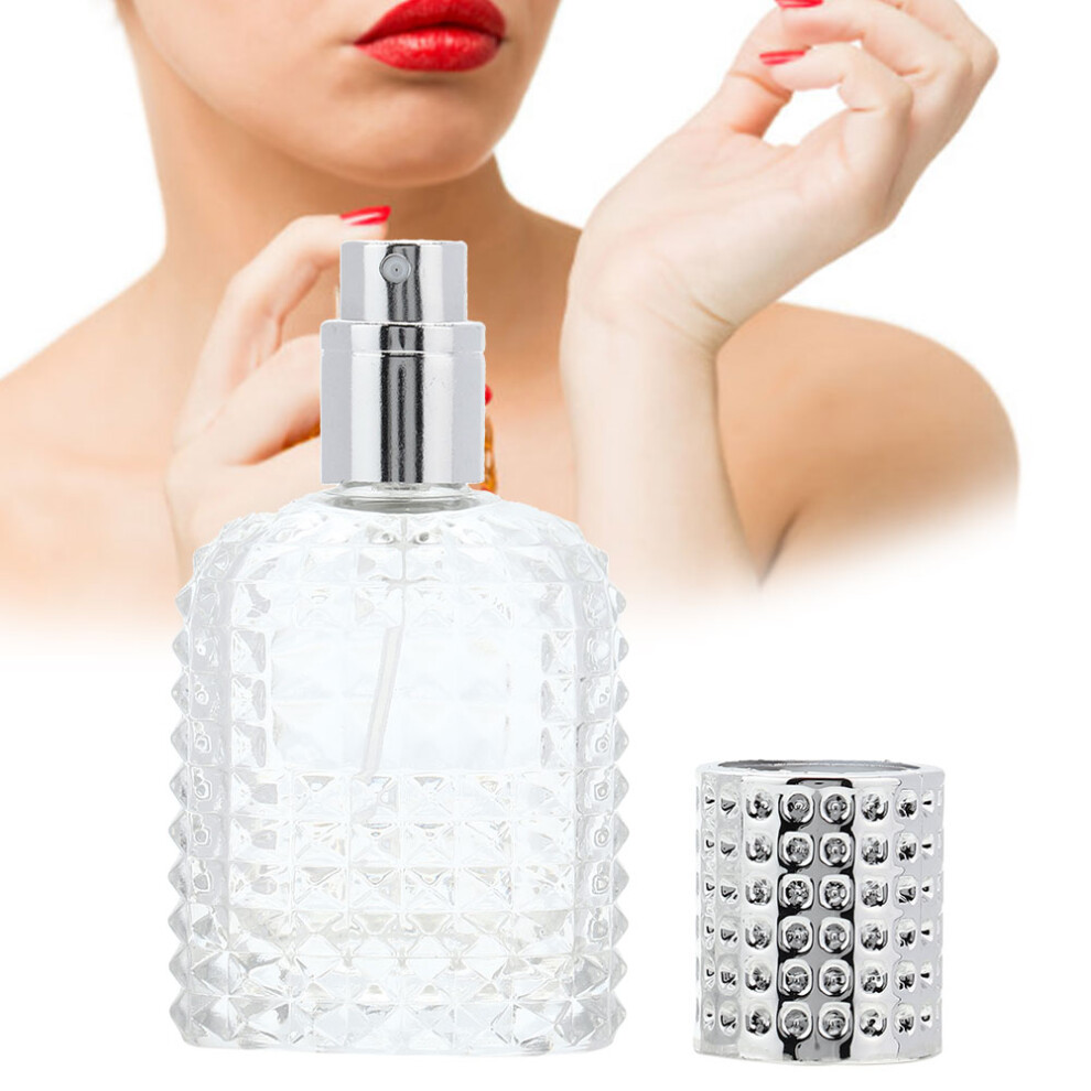 30ml Silver Aluminum Fine Mist Perfume Spray Bottle, Portable Multi-Use