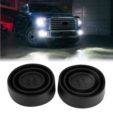 95mm Black LED Headlight Dust Cap 2-Pack
