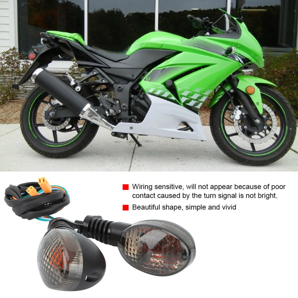 Turn Signal For Kawasaki Ninja 250 Ex250 Klx 250Sf Black/Light 8781393287941