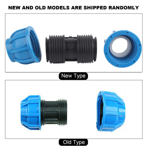 4 Pack PE 32mm Straight Pipe Adapter Fittings 1