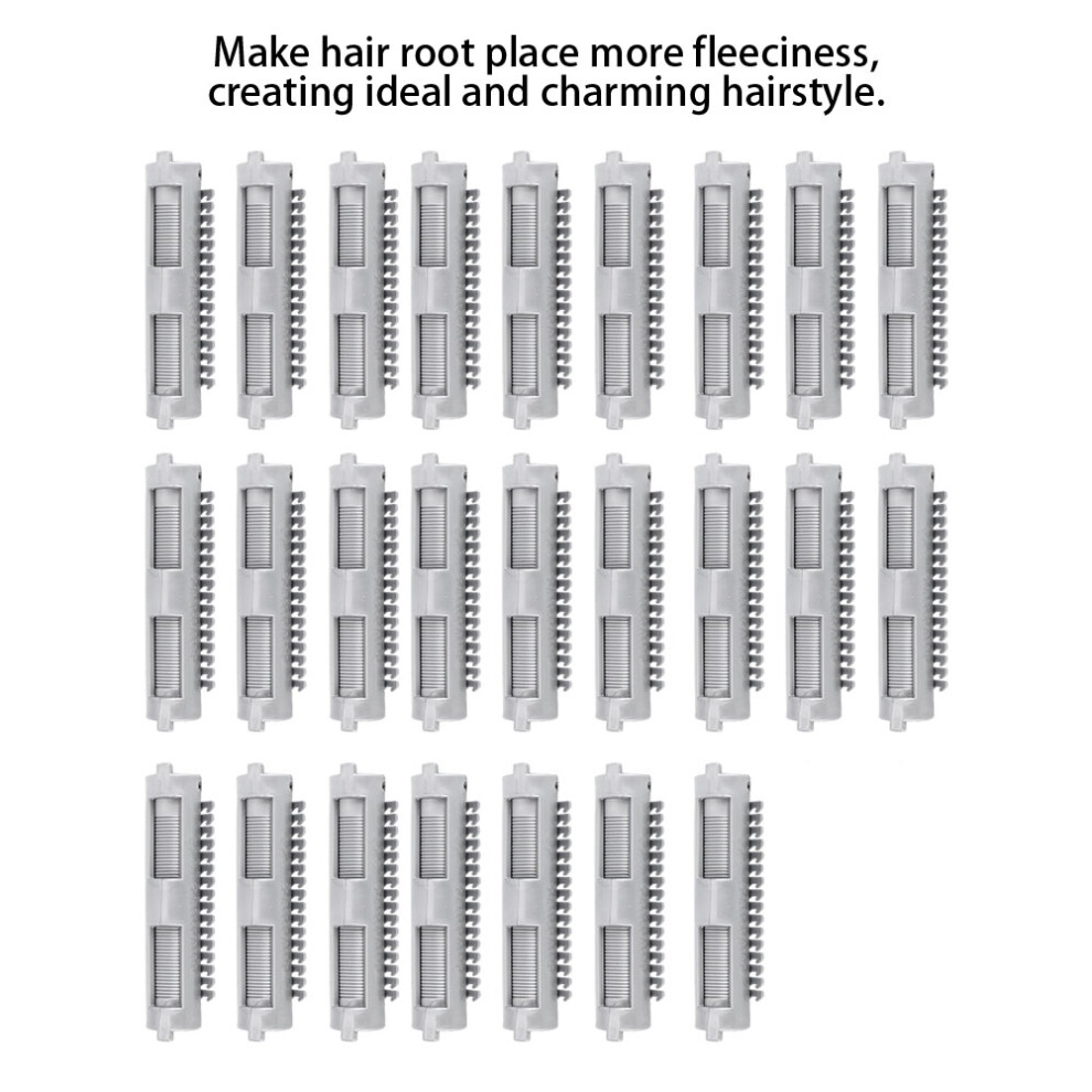 25 Plastic Curling Rods Rollers with Clips
