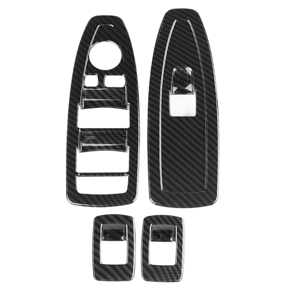 Carbon Fiber Window Lift Switch Frame Trim For Bmw X1 16-19 Stylish & Durable 9321393292232