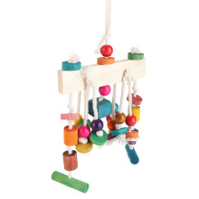 Bird Toy Wooden Parrot Chewing Swing Climbing Ladder for Pet Birds 30cm