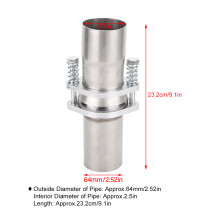 Universal 2.5in SS304 Steel Exhaust Restorative Flange & Spring Kit