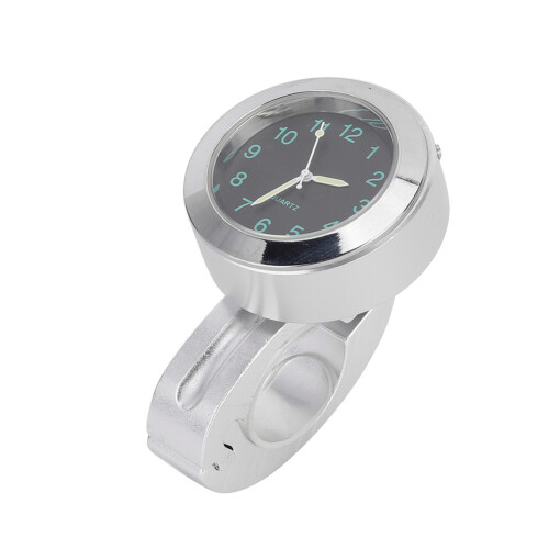 Motorcycle Handlebar Waterproof Shockproof Dial Clock Watch Aluminium 43mm 1