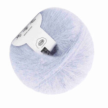 Soft Mohair Knitting Wool Yarn for Shawls, Scarf - Gray, 13.5x13.5x7cm