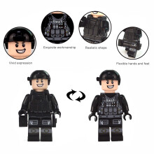12pcs Military Soldiers Building Blocks Figures with Weapons