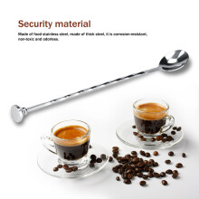 Stainless Steel Cocktail Mixing Spoon, 29cm, Durable & Non-Slip