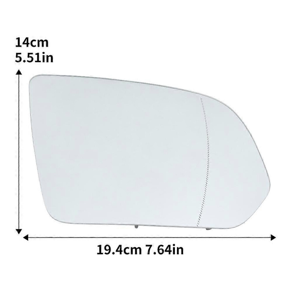 (Ivory) Rearview Mirror Frame Glass Lens For Mercedes-Benz V Class Vito W447 2014-2025 Ivory 5704557385850