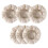 (6pcs 23cm) Panier de fermentation rond premium pour pain, kit de fermentation de pâte 1