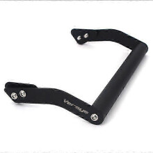 (Black) Supporto per telefono e supporto di navigazione ricaricabile per Kawasaki Versys 650 2015-2019