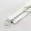 (white, 70cm) Enhanced Double Slider Metal Zipper for Jackets - Long Open-Ended Circle Sliders 1