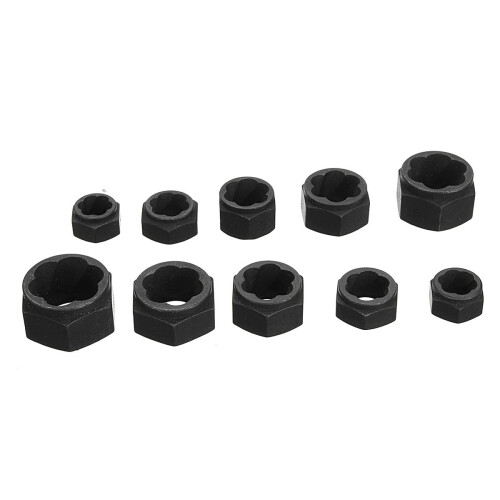 (Short OPP) High-end 10-piece set of broken nut and bolt extractor, socket head hex nut tool 1