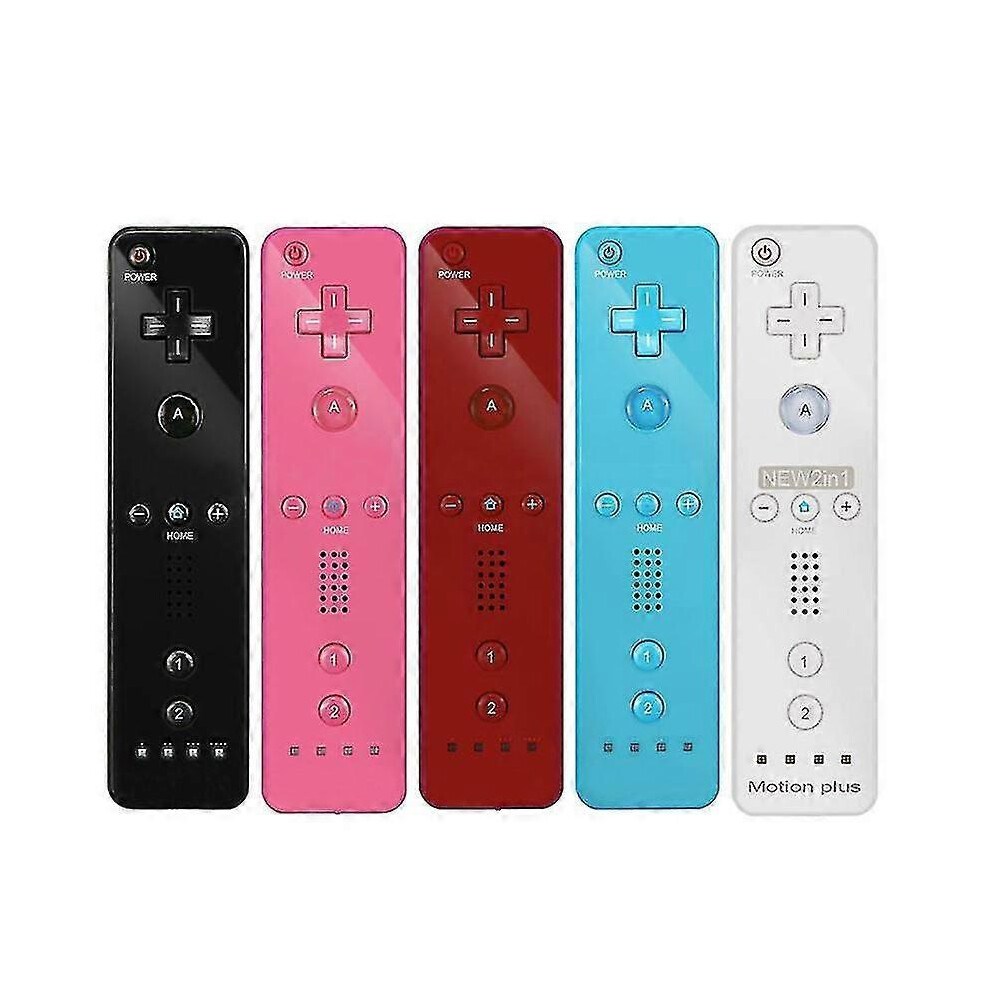 (Red) Wii Remote With Motion Joystick Gamepad Red 5704557386826