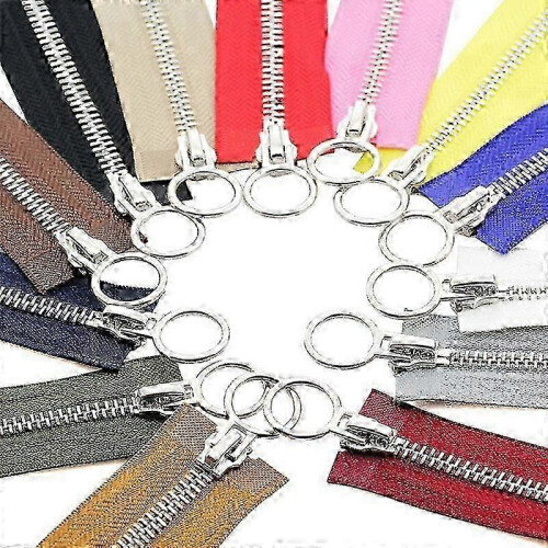 (red, 90cm) Enhanced Double Slider Metal Zipper for Jackets - Long Open-Ended Circle Sliders 1