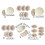 (25x15x8cm set) Panier de fermentation rond premium pour pain, kit de fermentation de pâte 2
