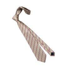 Stylish Polyester Silk Neck Tie With Elegant-5 champagne red