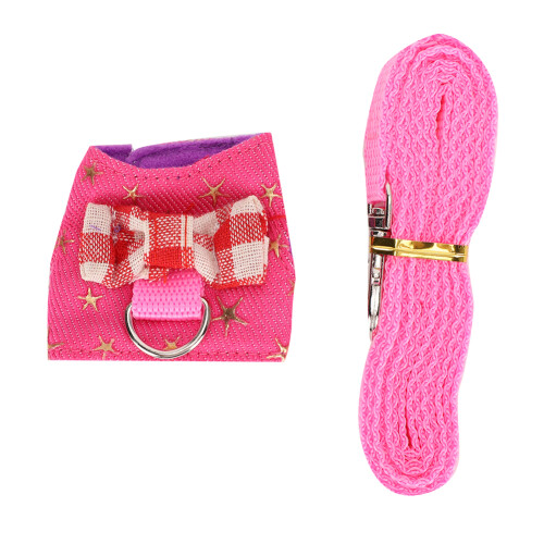 Small Animal Harness Gold Blocking Star XS-S-M 1