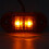 10pcs 2.5in 2LED Oval Side Marker Light 1.2W Amber 6