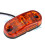 10pcs 2.5in 2LED Oval Side Marker Light 1.2W Amber 9