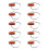 10pcs 2.5in 2LED Oval Side Marker Light 1.2W Amber 16
