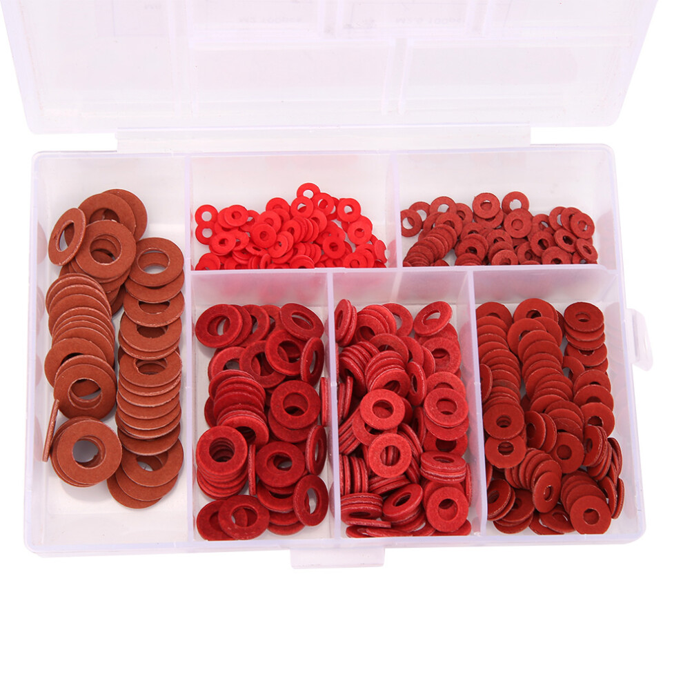 500Pc Insulation Washer Set Red