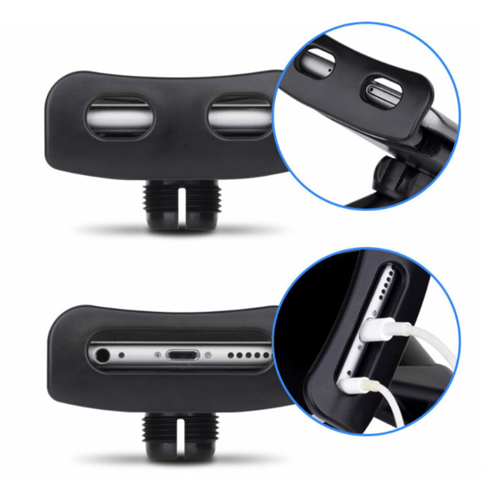 Car Headrest Mount 360 Rotating Tablet Phone Holder Backseat Bracket Black 8141393313130