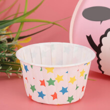 Star 50PCS Mini Cake Liners Paper Round Muffin Cups for Baking Home Party