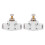 2 Pcs White Air Speed Control Valve Quick Coupling 4mm Throttle Connector 2