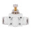 2 Pcs White Air Speed Control Valve Quick Coupling 4mm Throttle Connector 4
