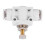 2 Pcs White Air Speed Control Valve Quick Coupling 4mm Throttle Connector 6