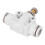 2 Pcs White Air Speed Control Valve Quick Coupling 4mm Throttle Connector 8