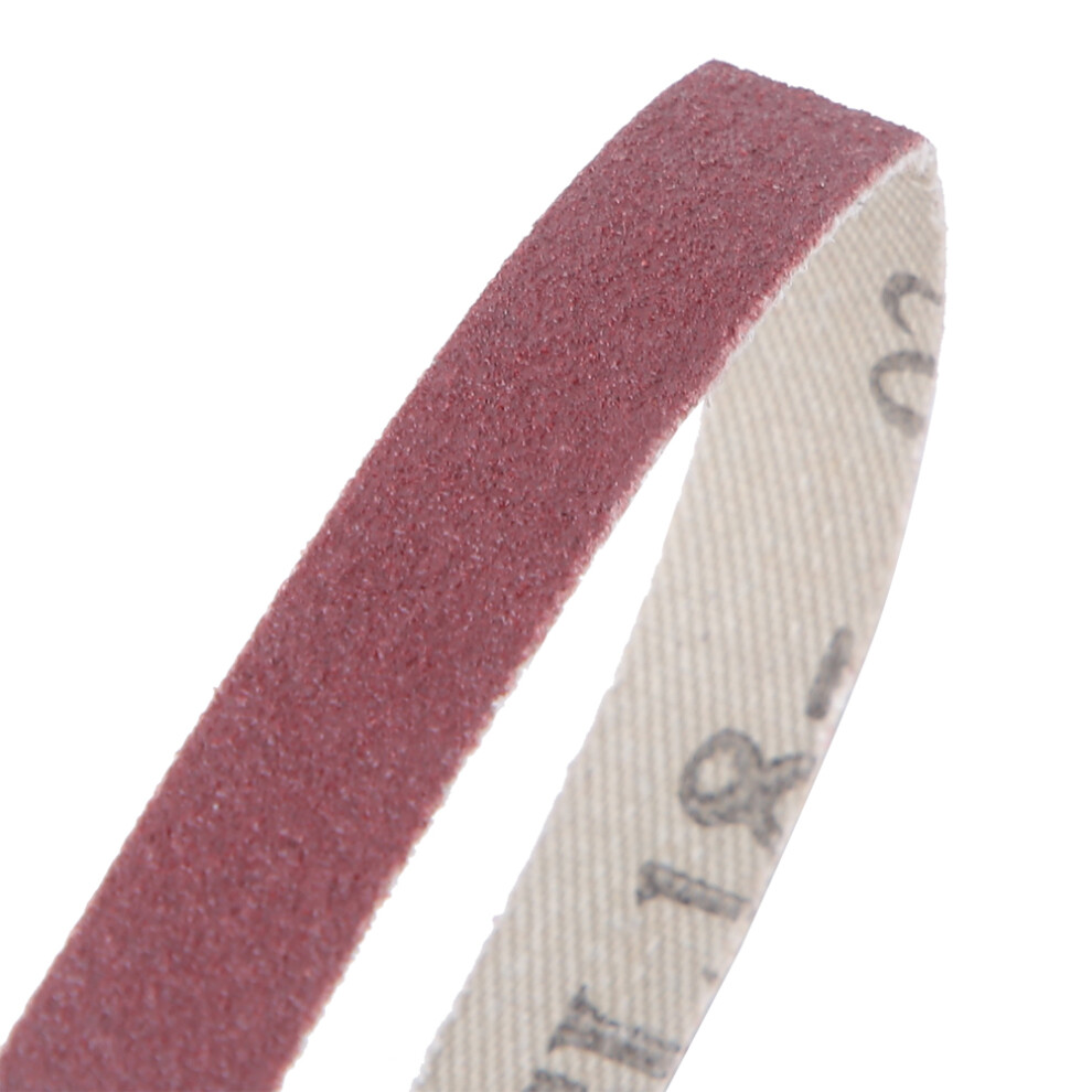 10Pcs Aluminium Oxide Sanding Belts 533X9mm For Wood & Metal Polishing 4631393315837