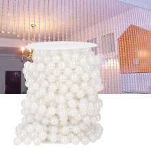 12mm White Imitation Pearl Bead Curtain 10m Home Decor & DIY