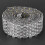 100cm Rhinestone Hotfix Chain, 2cm 8-Row White 5